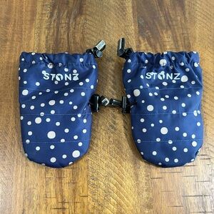 EUC Stonz Infant Draw String Mittens Size 0-12 Months